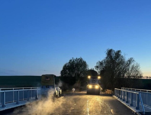 На Волині завершують ремонт 12-метрового мосту через річку Полонка. ФОТО