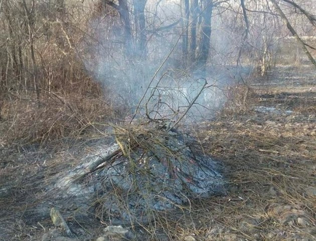 Муніципали склали протокол на двірників, які розвели вогонь, щоб зігрітися