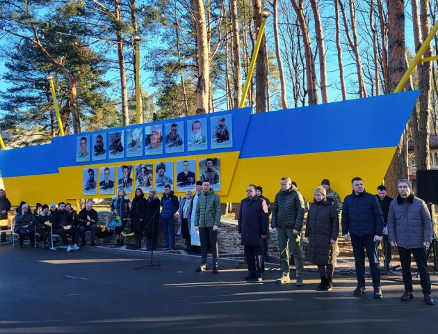 На території військового ліцею в Ковелі відкрили Алею пам’яті