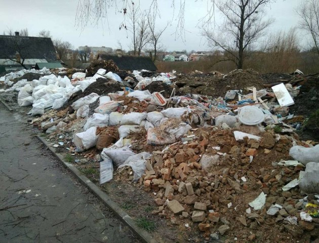 Лучанин перетворив свою земельну ділянку на звалище сміття