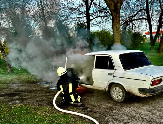 На Волині горів автомобіль