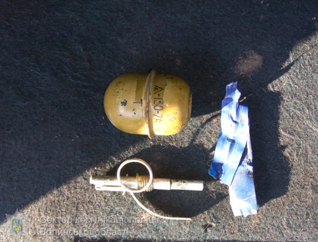 В Ківерцях поліцейські вилучили у чоловіка гранату