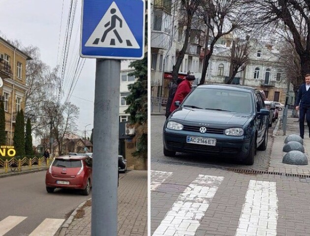 У Луцьку штрафували водіїв за неправильне паркування