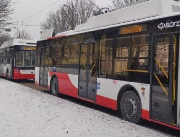 У Луцьку через морози вийшли з ладу тролейбуси