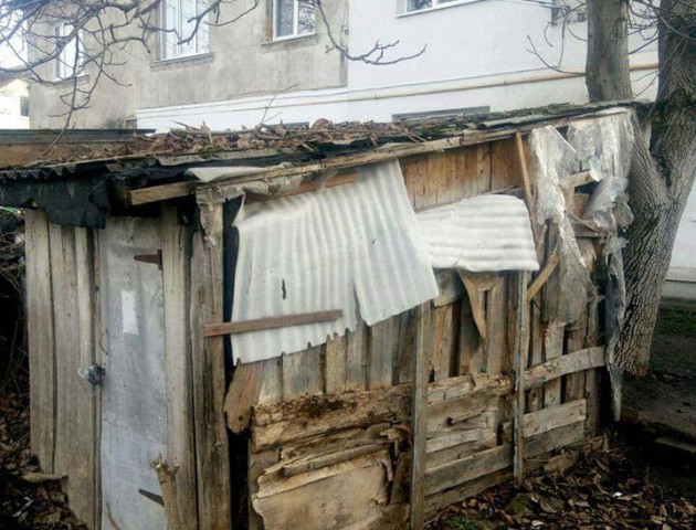 Муніципали знесли завалені мотлохом сараї в Луцьку. ФОТО