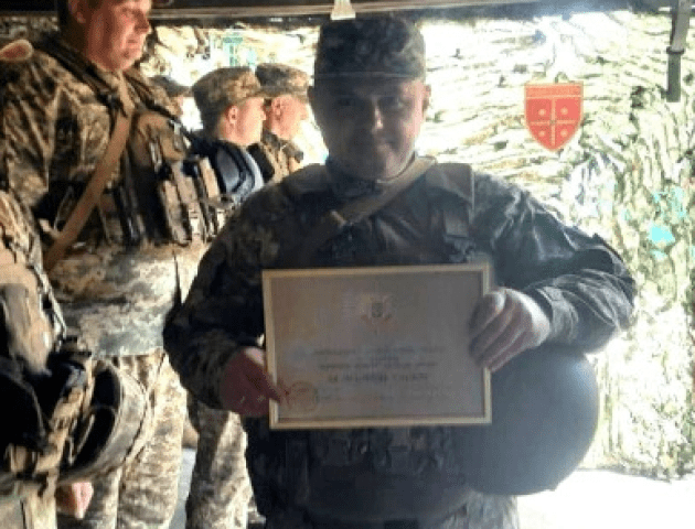 Військового з Волині нагородили відзнакою Міністра оборони