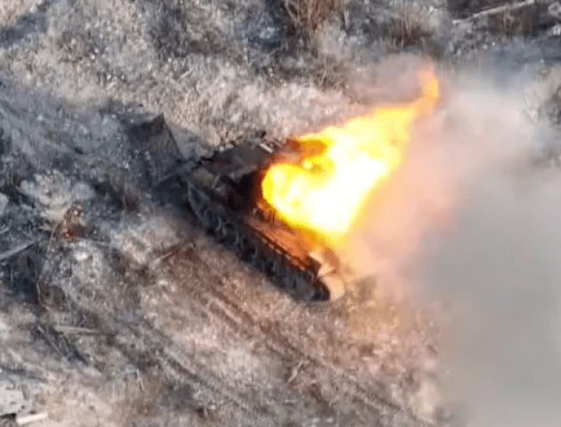 Волинські бійці «підсмажили» російський танк