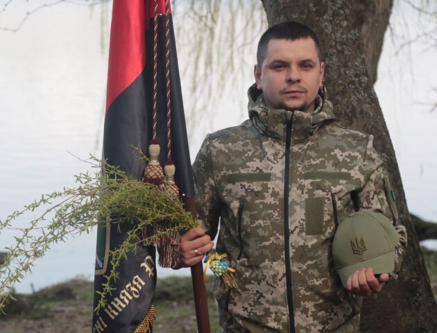 Волинські військові освятили вербу на Харківщині
