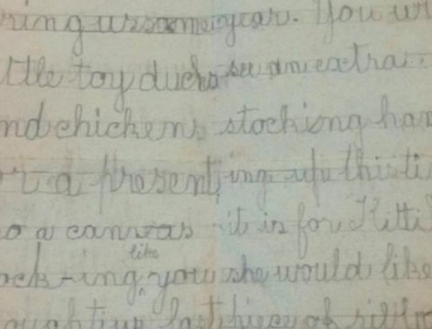 У Англії знайшли лист до Санти, написаний 120 років тому