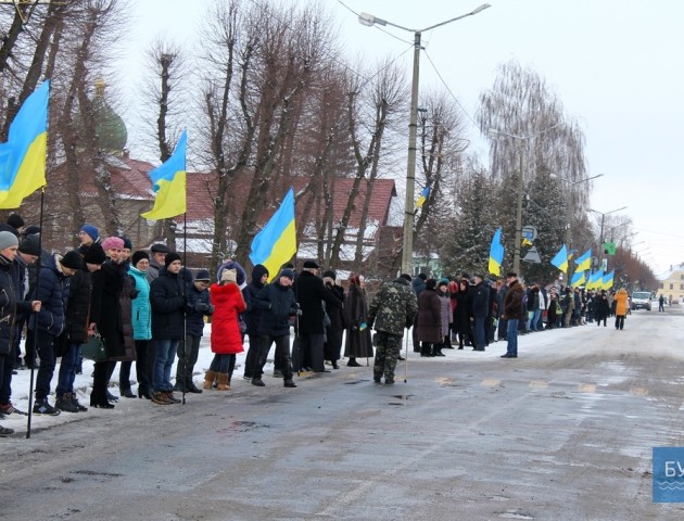 На Волині люди відзначають День Соборності України. ФОТО