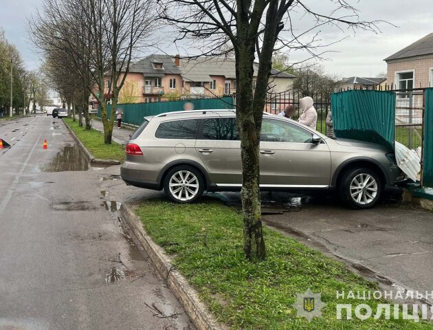 ДТП у Нововолинську: легковик на тротуарі збив пішохідку