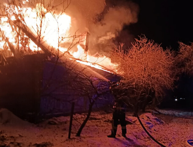 У волинян на Святвечір спалахнув будинок