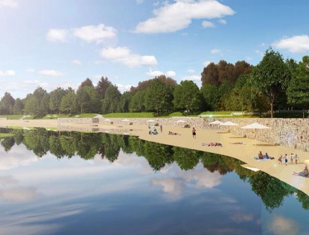 Архітектори показали, як буде виглядати реконструйований центральний пляж Луцька. ФОТО