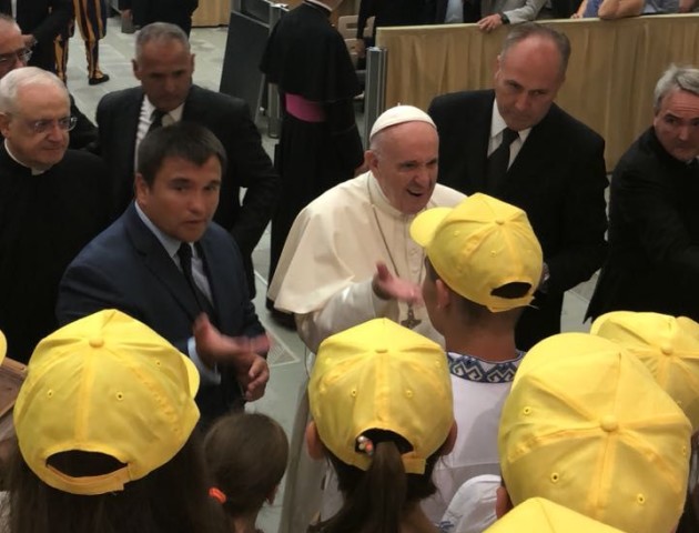 Юні волиняни побували на зустрічі з Папою Франциском. ФОТО