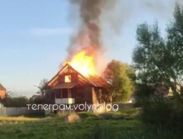 На Волині горів житловий будинок