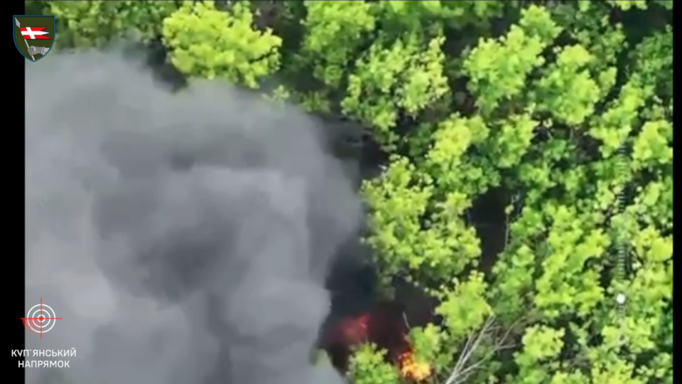 14 ОМБр палить техніку окупантів на Купʼянському напрямку. ВІДЕО