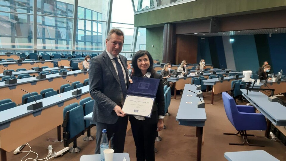 Волинський національний університет отримав нагороду від Ради Європи