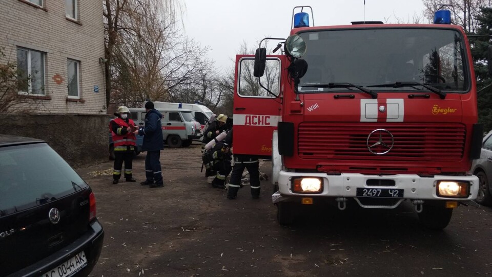 Рятувальники провели навчання у лікарні в Іваничах. Персонал евакуювали