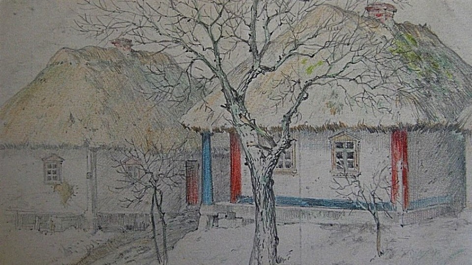 Село на Волині на малюнках 1916 року