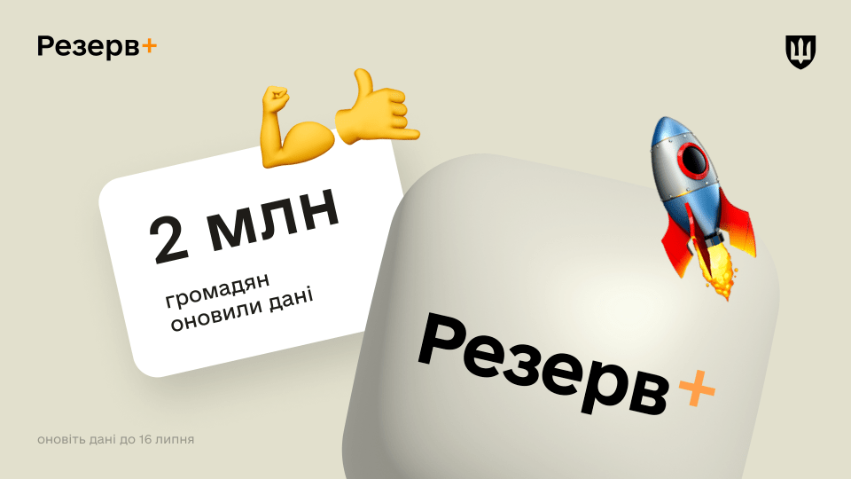 Два мільйони українців вже оновили свої дані у Резерв+