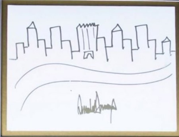 Рисунок Дональда Трампа пойдет с молотка - Телеканал новостей 24