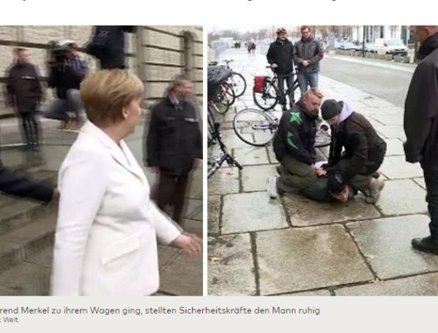 На Ангелу Меркель спробував напасти невідомий чоловік