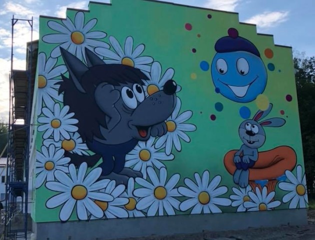 Герої мульфільму «Капітошка» красуються на стінах нового дитсадка у Ратному. ФОТО